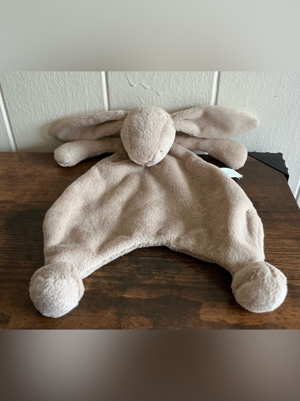 A Rare HTF Baby Jellycat Bashful Bunny Comforter Beige Plush Item